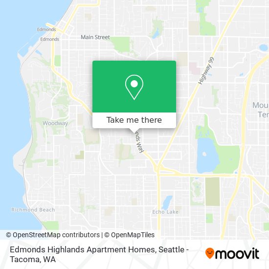Mapa de Edmonds Highlands Apartment Homes