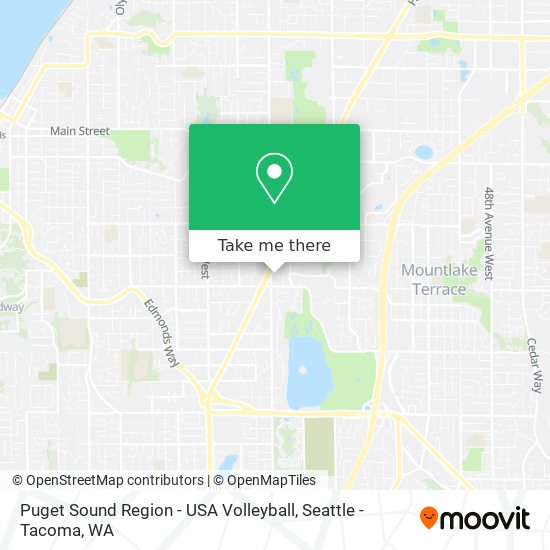 Mapa de Puget Sound Region - USA Volleyball