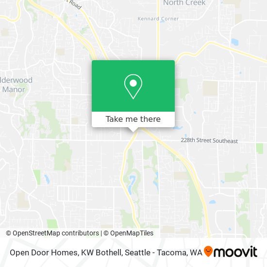 Open Door Homes, KW Bothell map