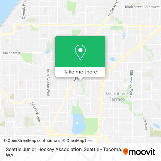 Seattle Junior Hockey Association map