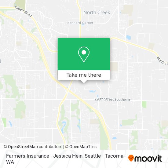 Farmers Insurance - Jessica Hein map