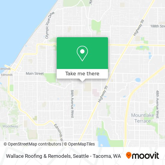 Wallace Roofing & Remodels map