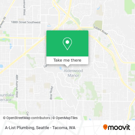 Mapa de A-List Plumbing