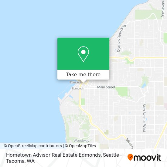 Mapa de Hometown Advisor Real Estate Edmonds