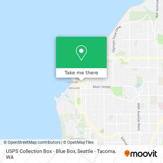 USPS Collection Box - Blue Box map