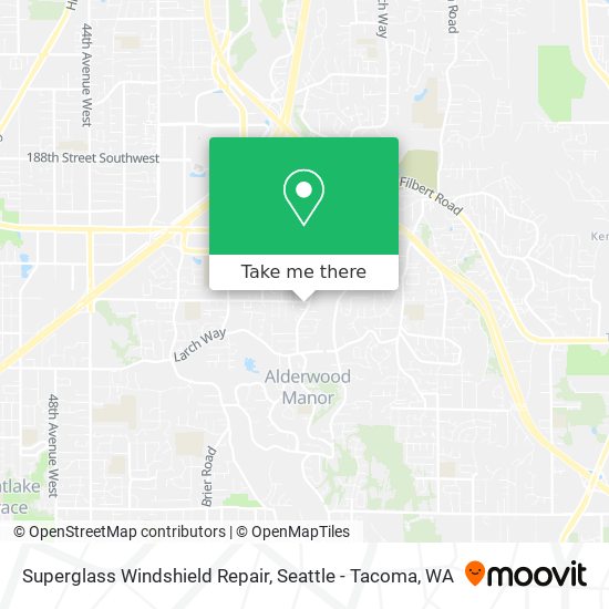 Superglass Windshield Repair map