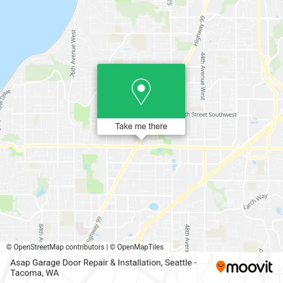 Mapa de Asap Garage Door Repair & Installation