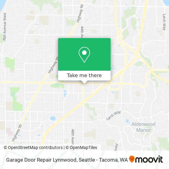 Garage Door Repair Lynnwood map