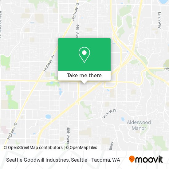 Mapa de Seattle Goodwill Industries