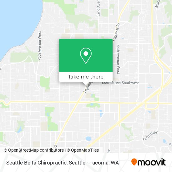 Mapa de Seattle Belta Chiropractic