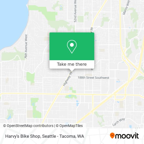 Harvy's Bike Shop map