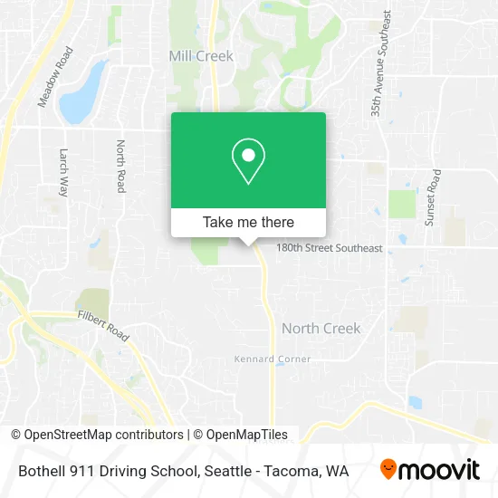 Mapa de Bothell 911 Driving School