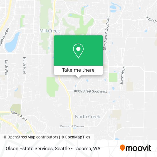 Olson Estate Services map