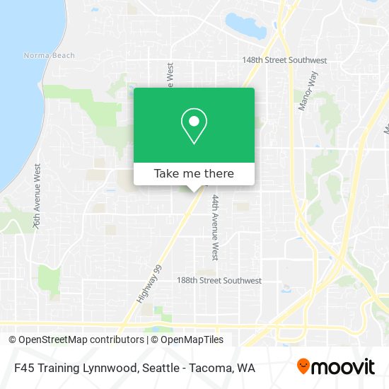 Mapa de F45 Training Lynnwood