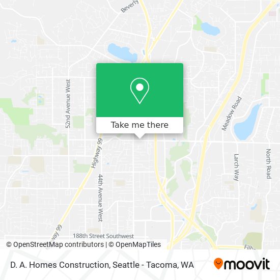 D. A. Homes Construction map