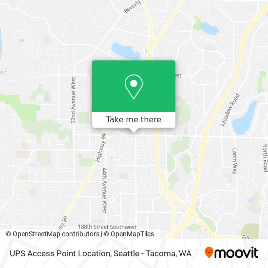 UPS Access Point Location map