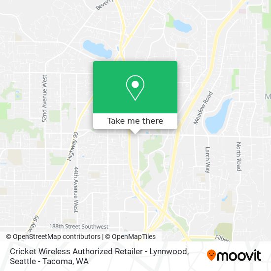 Mapa de Cricket Wireless Authorized Retailer - Lynnwood