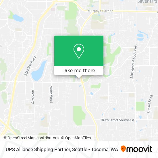 Mapa de UPS Alliance Shipping Partner