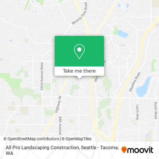 All Pro Landscaping Construction map