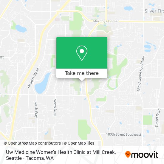 Mapa de Uw Medicine Women's Health Clinic at Mill Creek