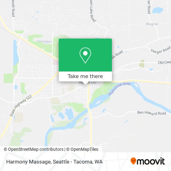 Harmony Massage map