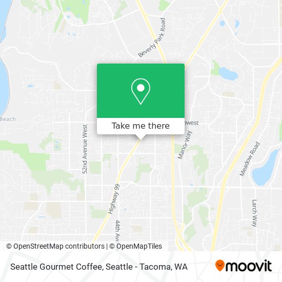 Seattle Gourmet Coffee map