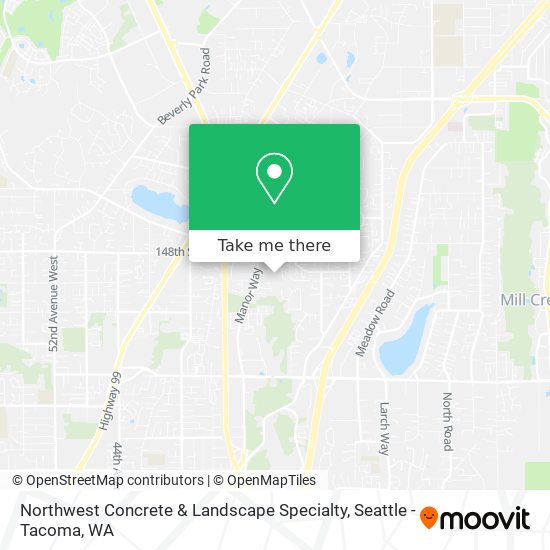 Northwest Concrete & Landscape Specialty map