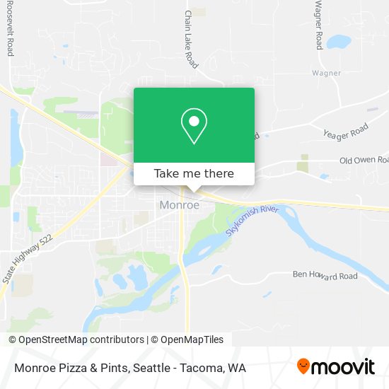 Mapa de Monroe Pizza & Pints