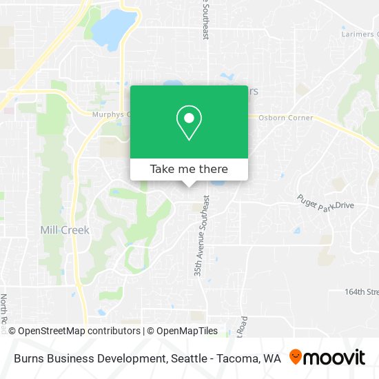 Burns Business Development map