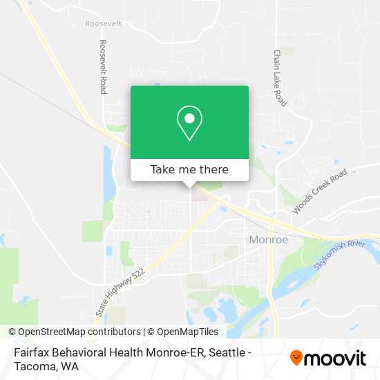 Mapa de Fairfax Behavioral Health Monroe-ER