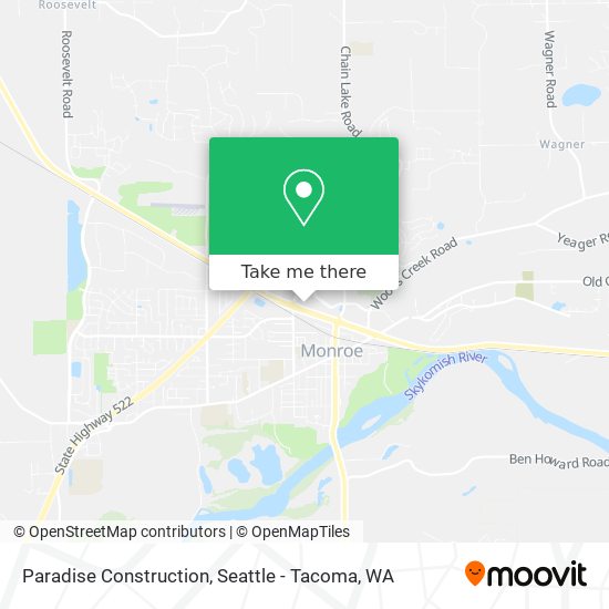 Paradise Construction map