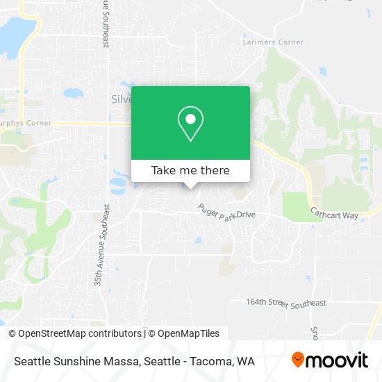 Mapa de Seattle Sunshine Massa