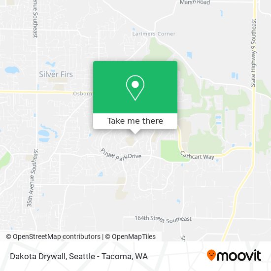 Mapa de Dakota Drywall