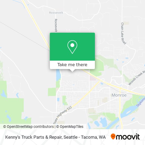 Kenny's Truck Parts & Repair map