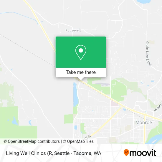 Living Well Clinics map