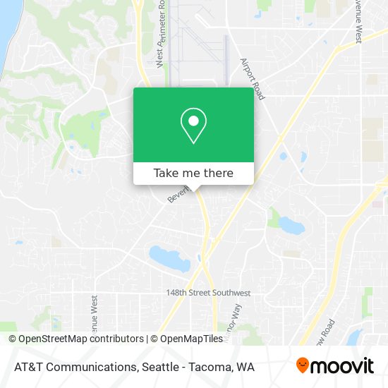 AT&T Communications map