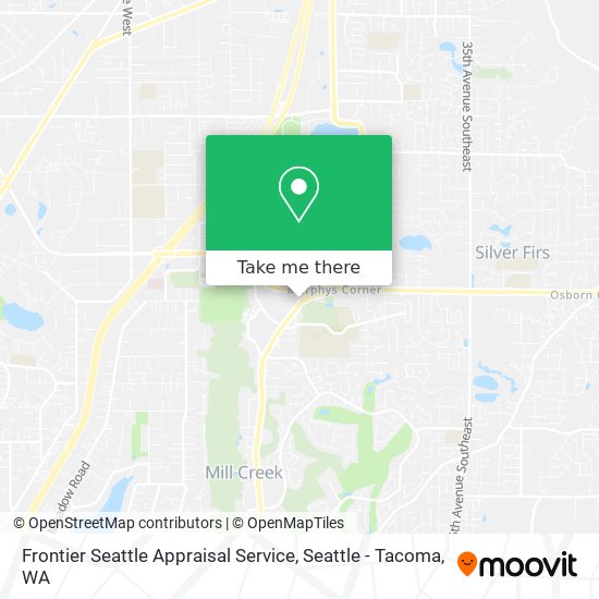 Frontier Seattle Appraisal Service map