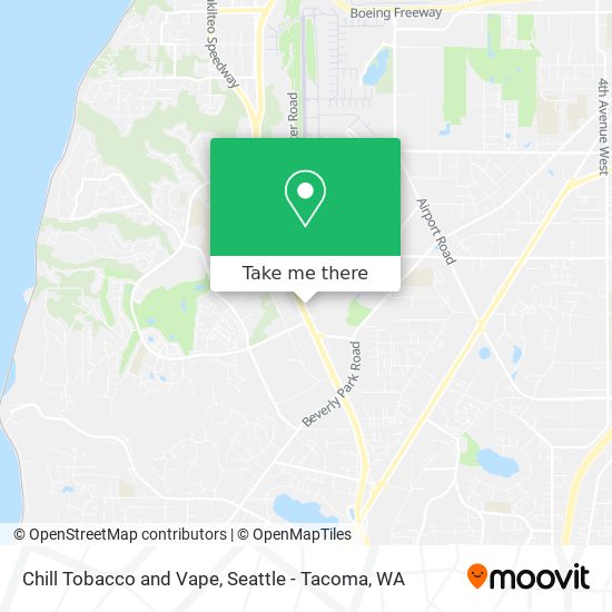 Chill Tobacco and Vape map