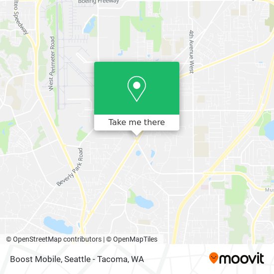 Mapa de Boost Mobile