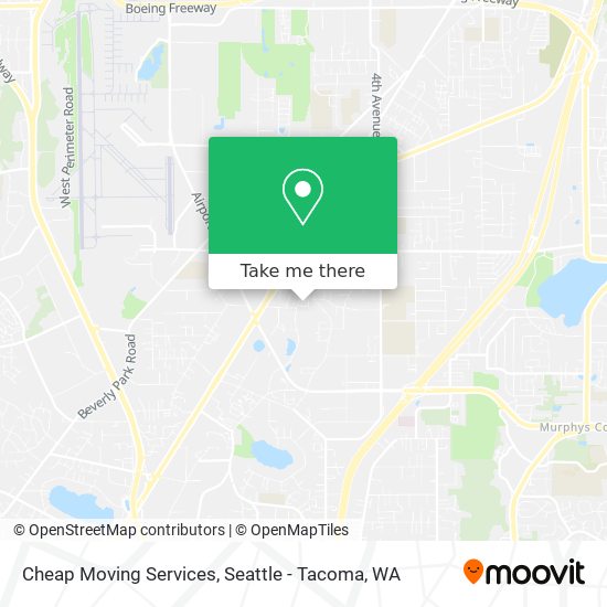 Cheap Moving Services map