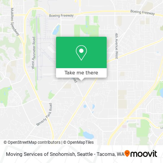 Moving Services of Snohomish map