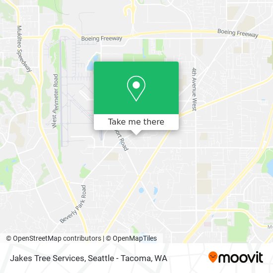 Jakes Tree Services map