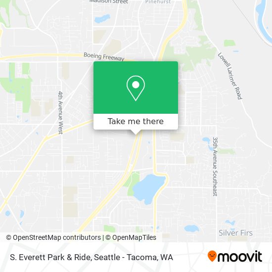 S. Everett Park & Ride map