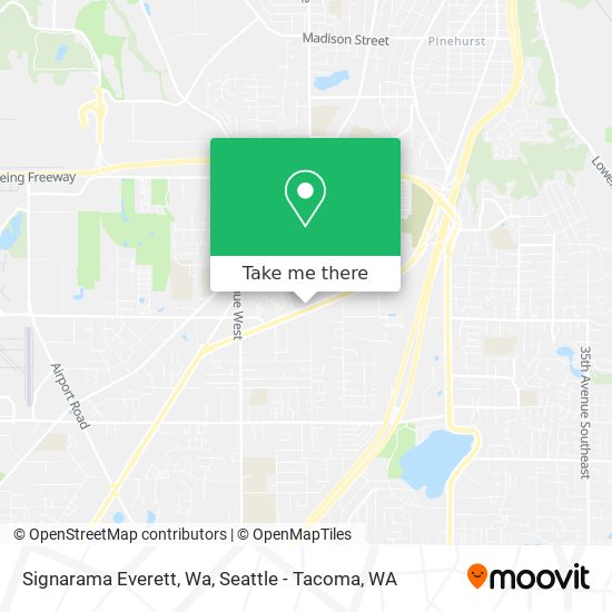 Mapa de Signarama Everett, Wa