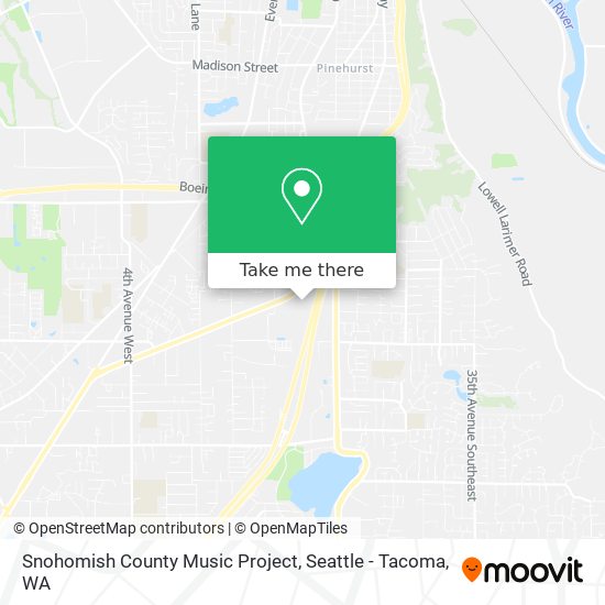 Snohomish County Music Project map