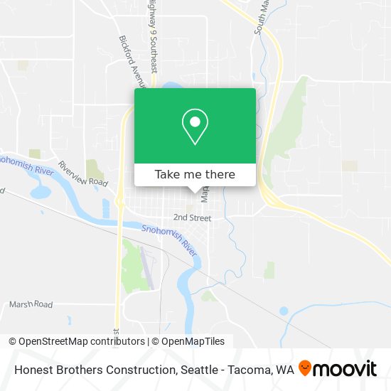 Honest Brothers Construction map