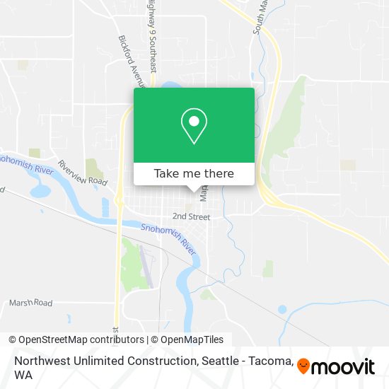 Northwest Unlimited Construction map