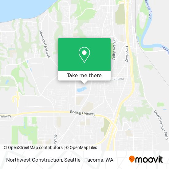 Northwest Construction map