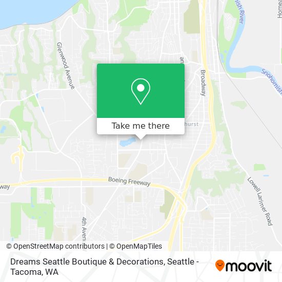 Mapa de Dreams Seattle Boutique & Decorations