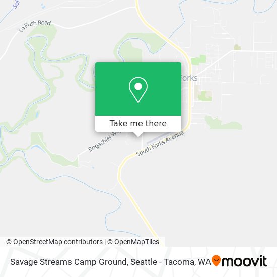 Savage Streams Camp Ground map